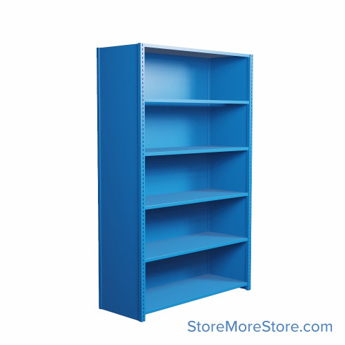 Industrial Shelving, 42" W x 24" D x 75" H, Closed Single Shelving Unit, 6 Shelves